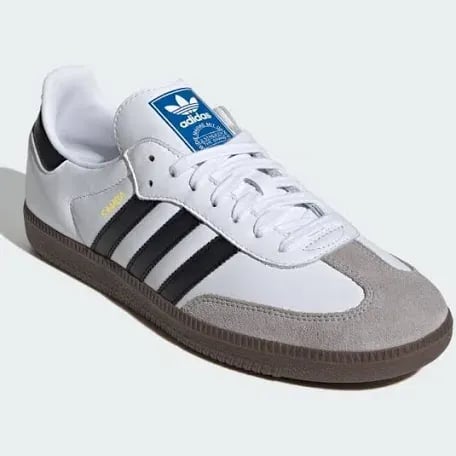 Adidas Samba OG Size 7 White Black Leather Sneakers B75806 New 2
