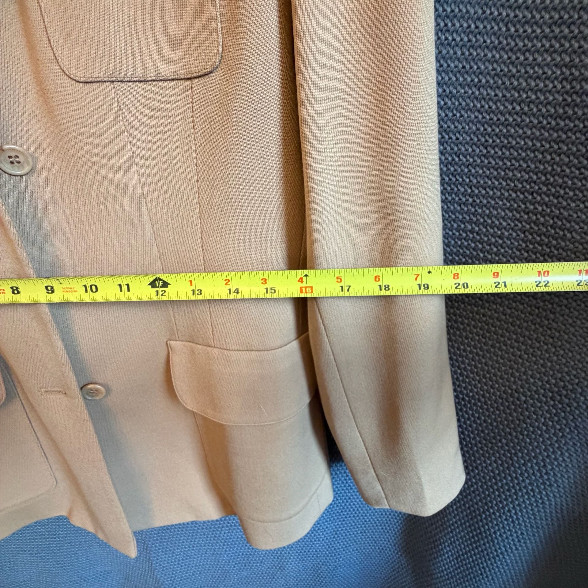 Embassy Row Wool Matching Set Size 8 Tan Pure Wool Vintage Jacket and pants 6