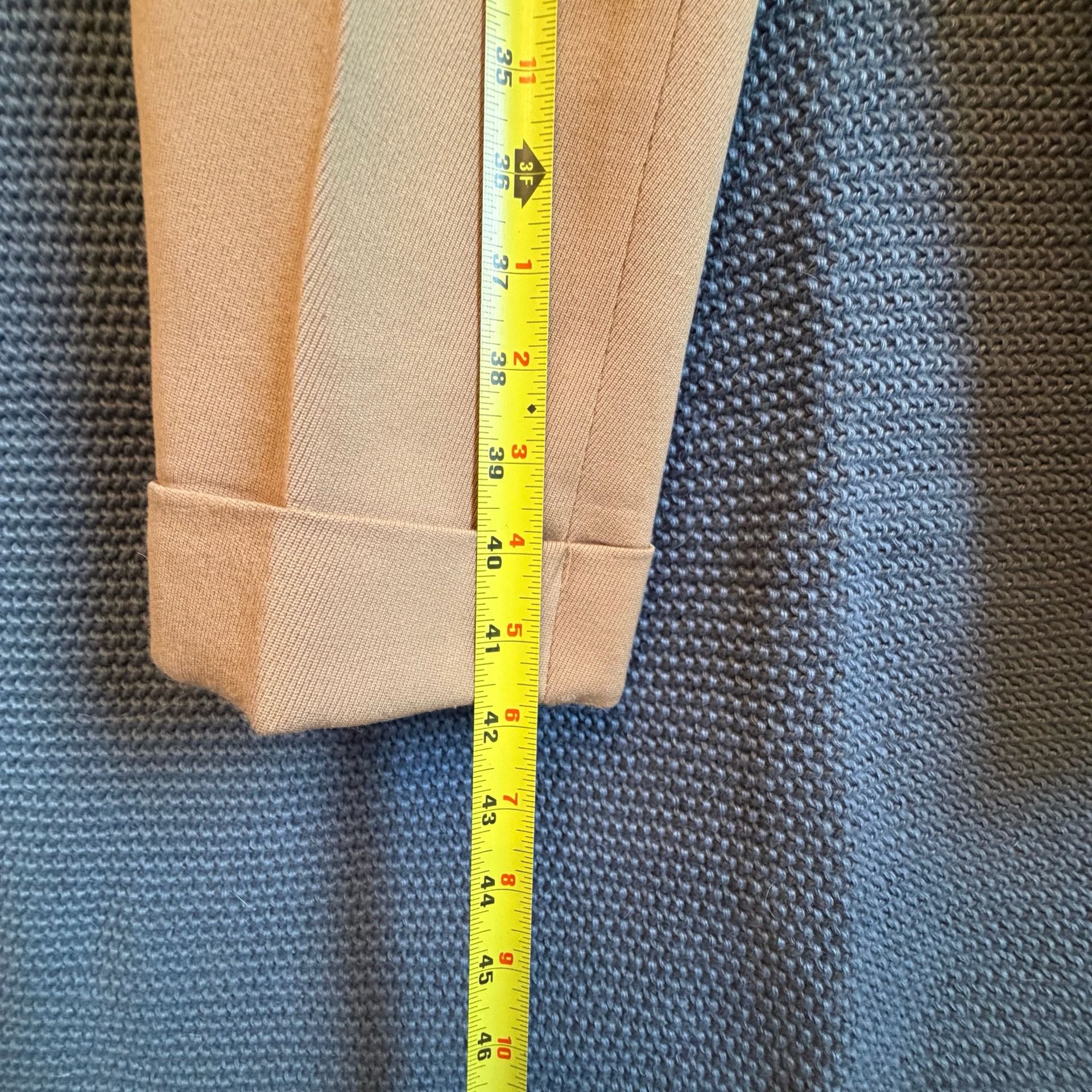 Embassy Row Wool Matching Set Size 8 Tan Pure Wool Vintage Jacket and pants 12
