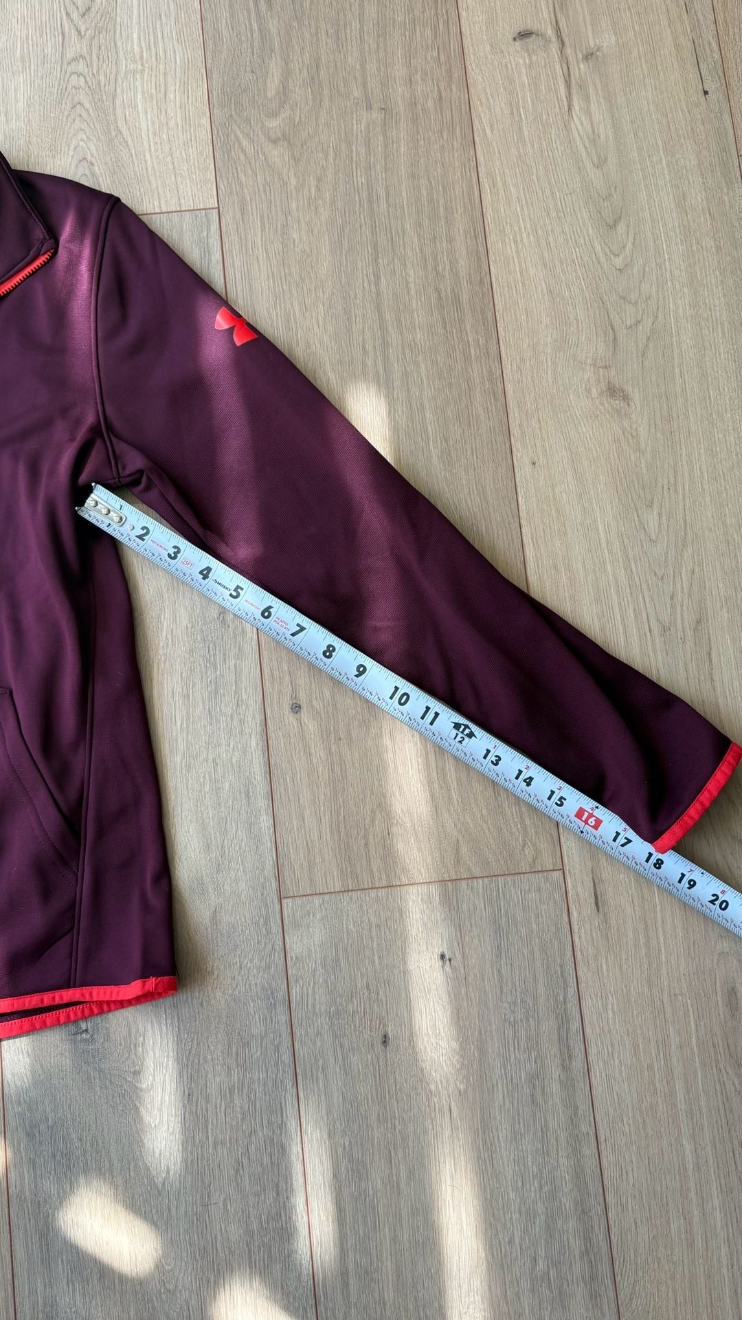 Under Armour ColdGear 1/2 Zip Pullover YXL Maroon Fleece 3