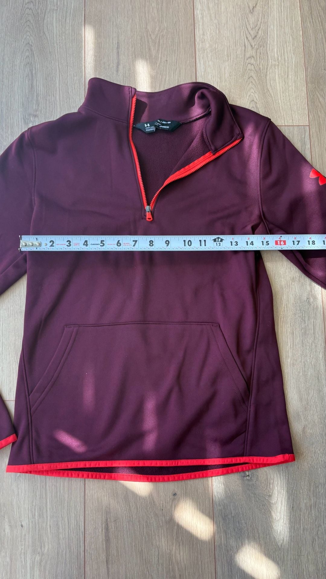 Under Armour ColdGear 1/2 Zip Pullover YXL Maroon Fleece 5