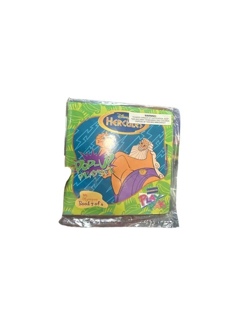 Disney Hercules Pop-Up Playset Books Lot Of 3 Blockbuster Play Pak 3
