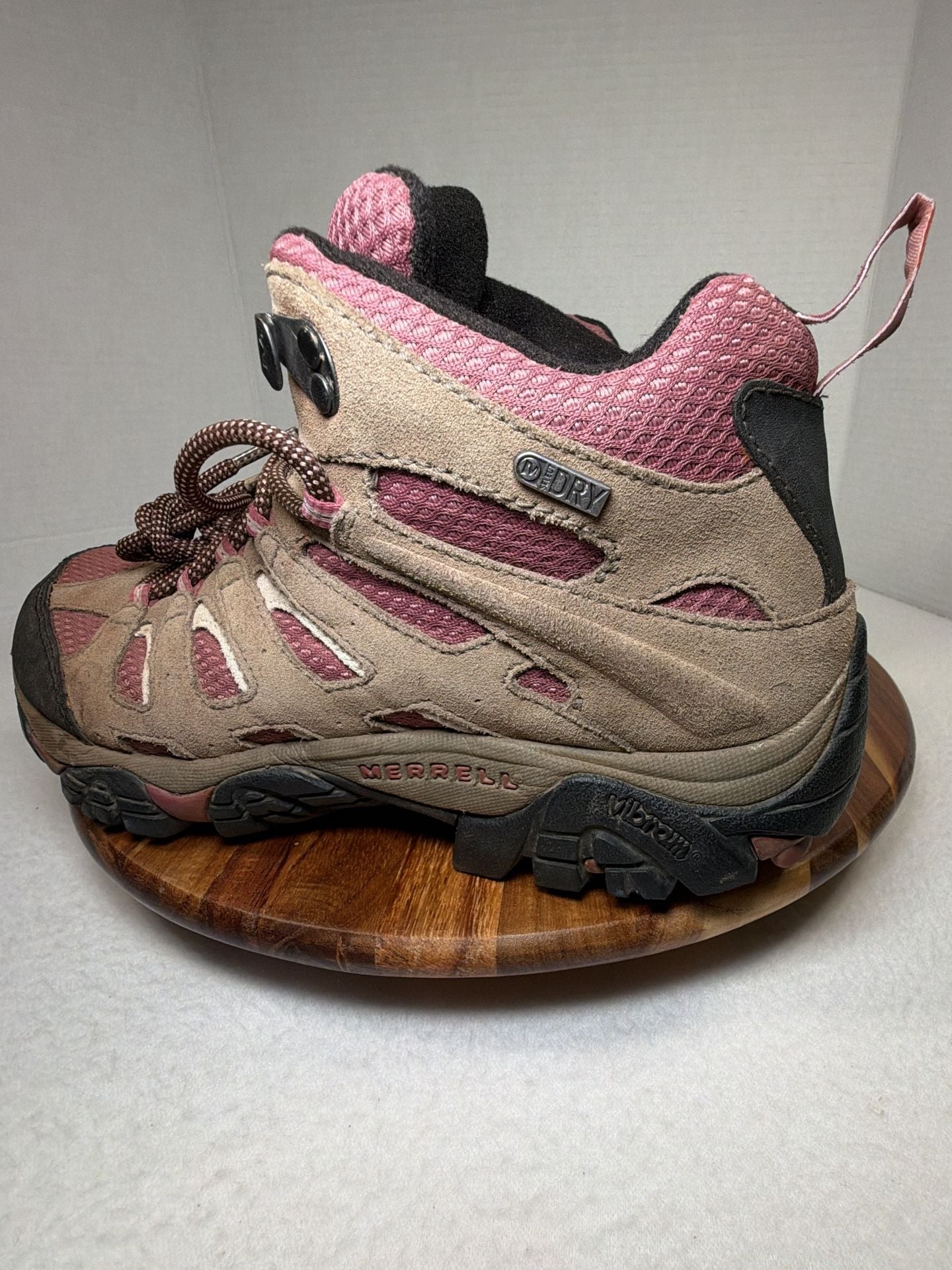 Merrell Moab 2 Mid Waterproof Hiking Boots Women’s Sz 9 Boulder Blush Adventure 6