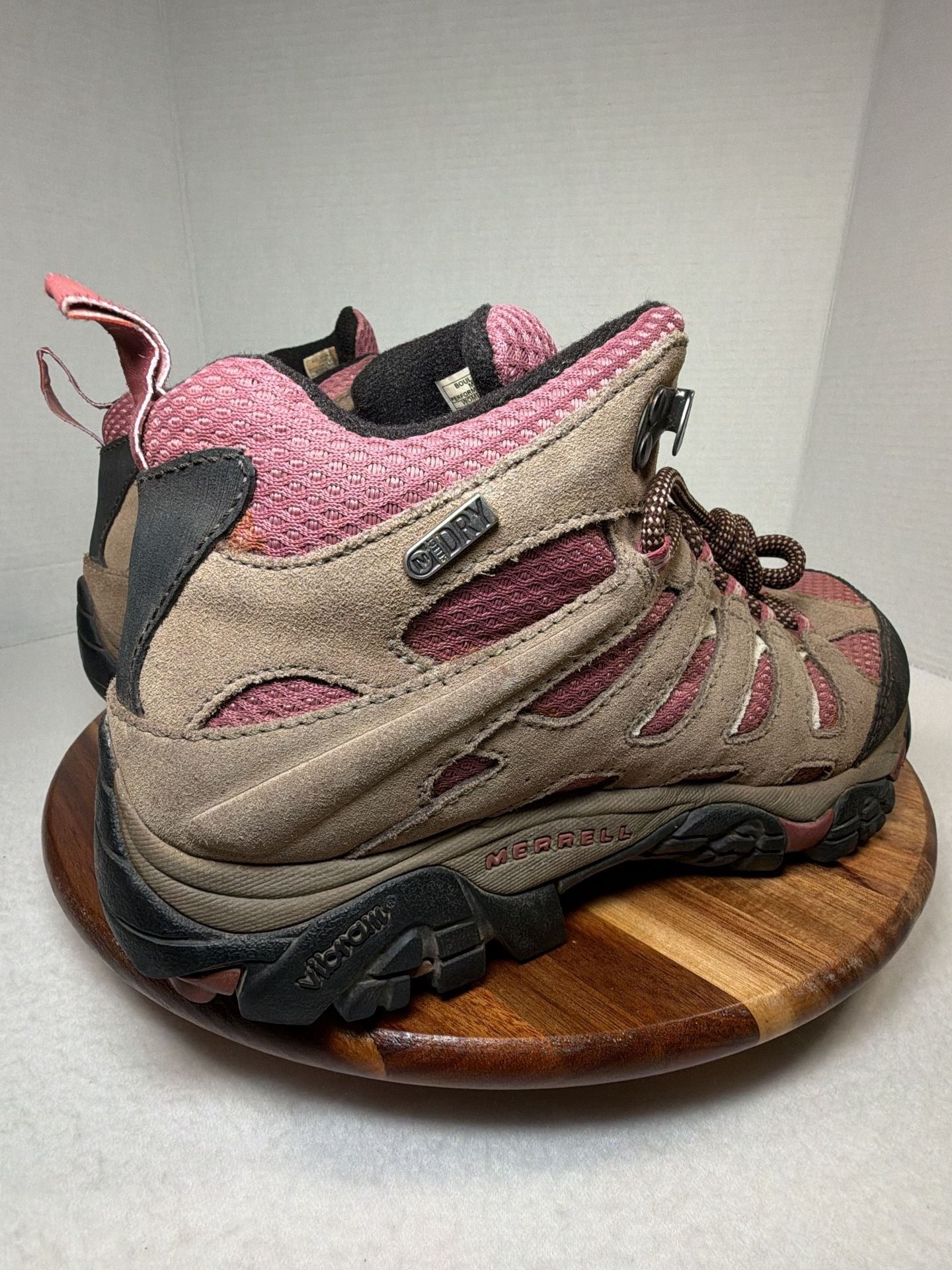 Merrell Moab 2 Mid Waterproof Hiking Boots Women’s Sz 9 Boulder Blush Adventure 8