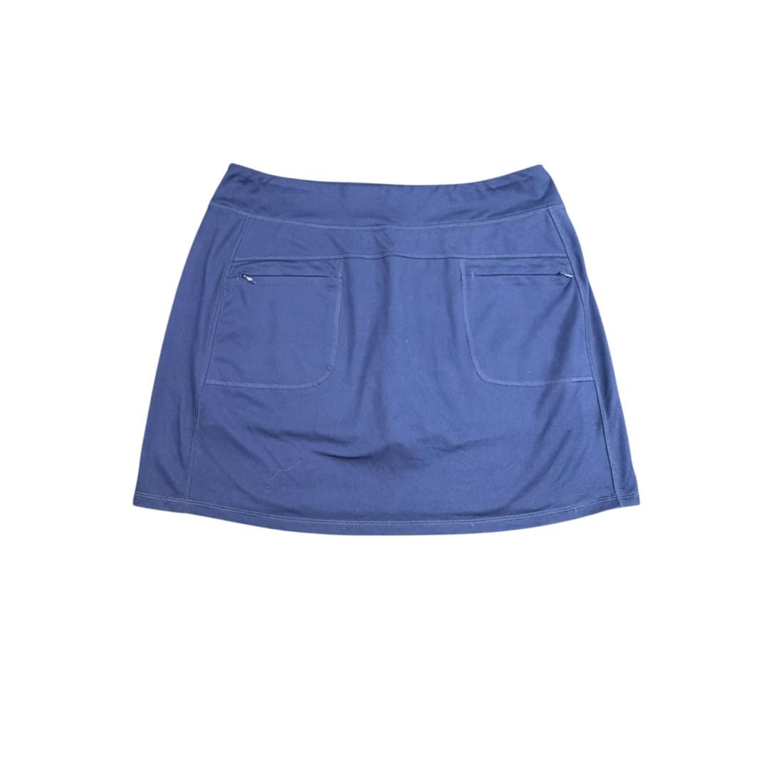 Lands' End Sport Skort Size M 10-12 Blue Athletic Tennis Skirt Pockets 4