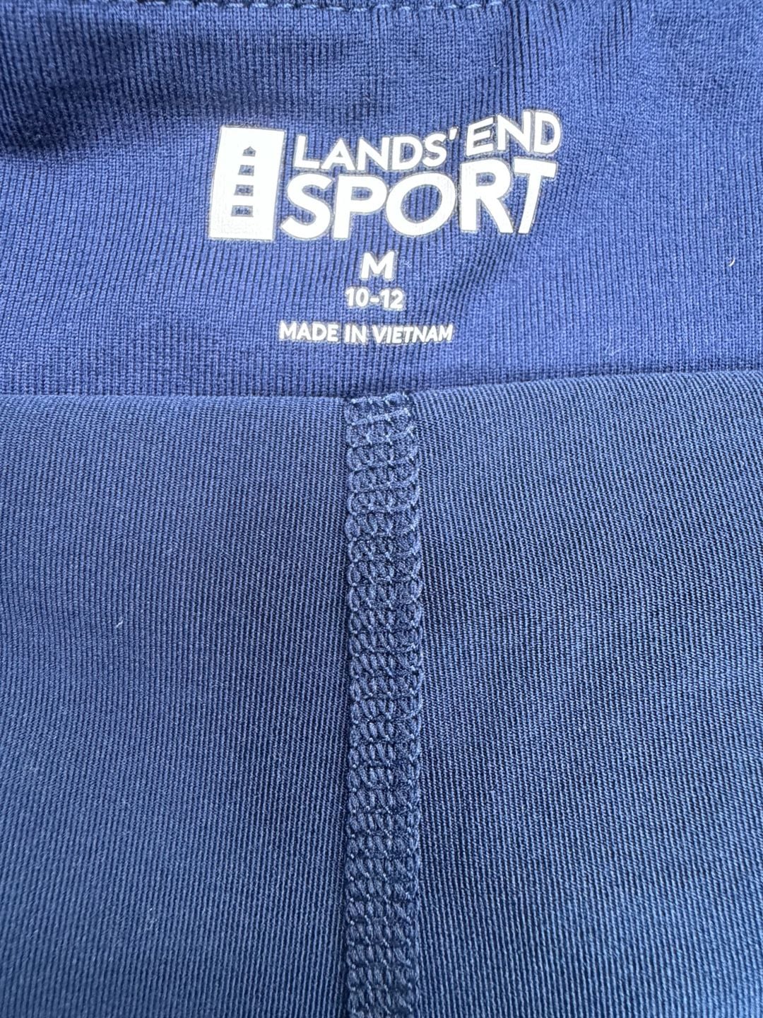 Lands' End Sport Skort Size M 10-12 Blue Athletic Tennis Skirt Pockets 5