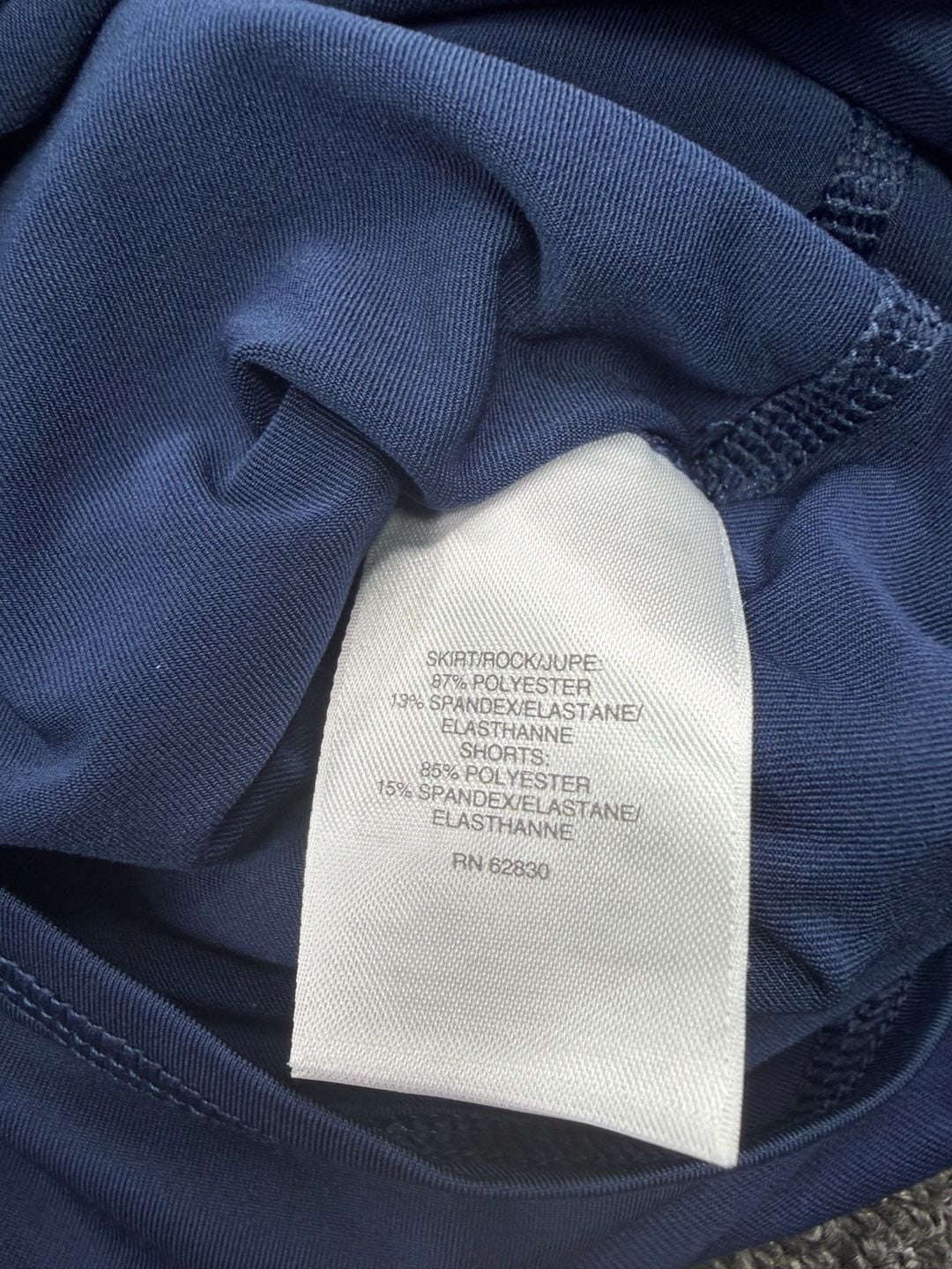 Lands' End Sport Skort Size M 10-12 Blue Athletic Tennis Skirt Pockets 6