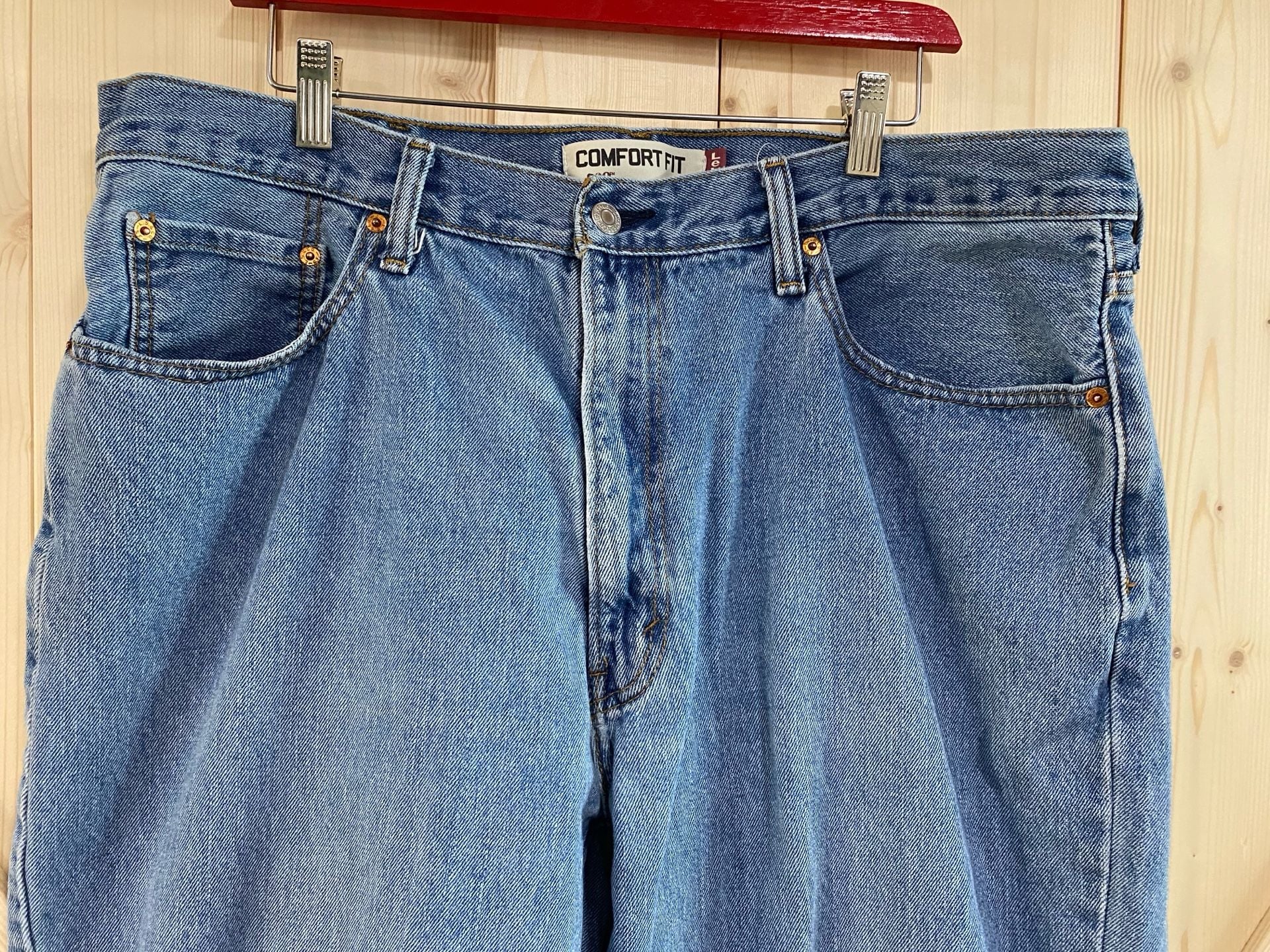 Levi's 560 Comfort Fit Jeans Size W40 L30 Blue Medium Wash Denim 4