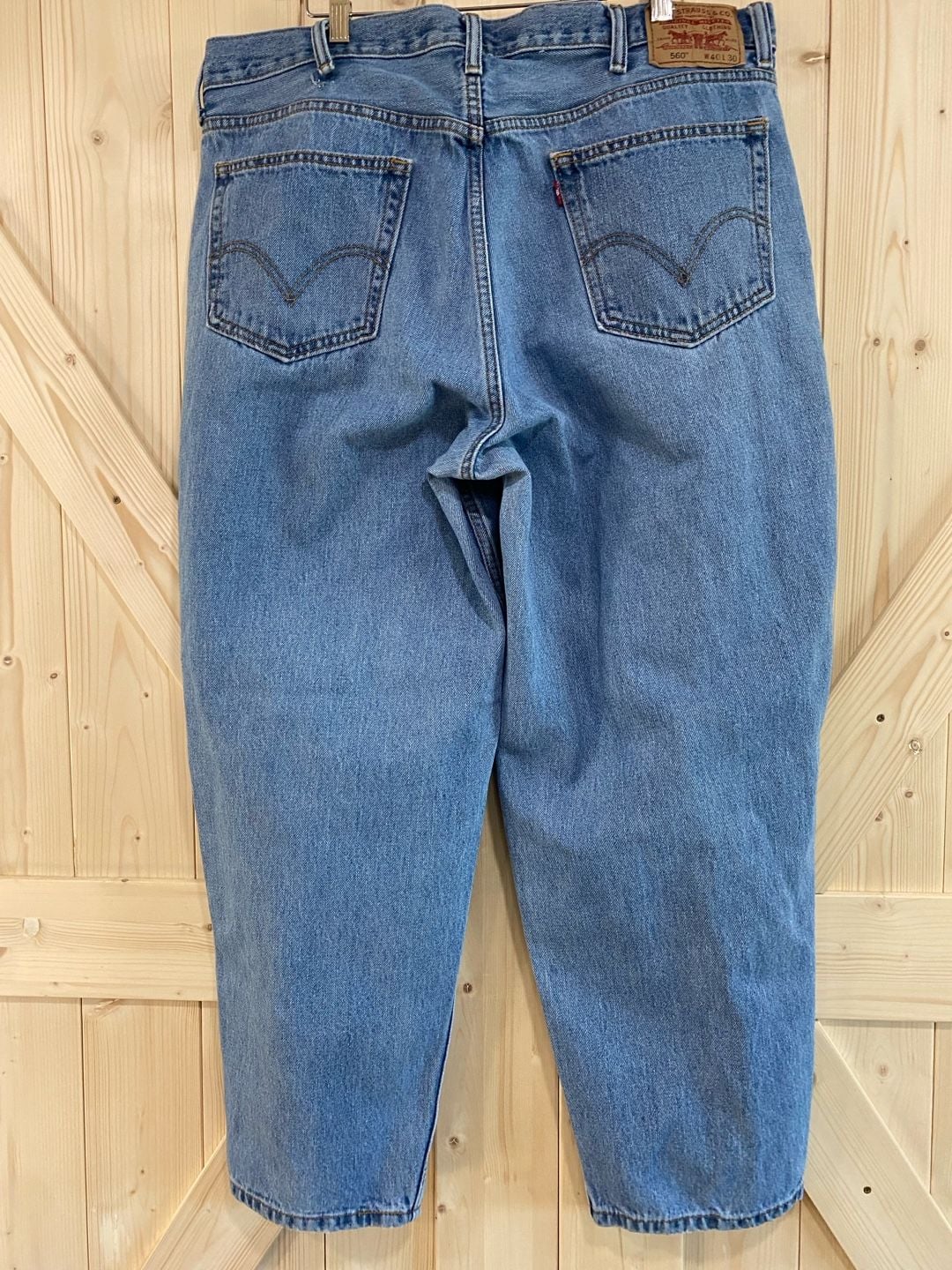 Levi's 560 Comfort Fit Jeans Size W40 L30 Blue Medium Wash Denim 7