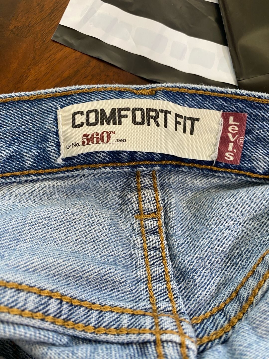 Levi's 560 Comfort Fit Jeans Size W40 L30 Blue Medium Wash Denim 8