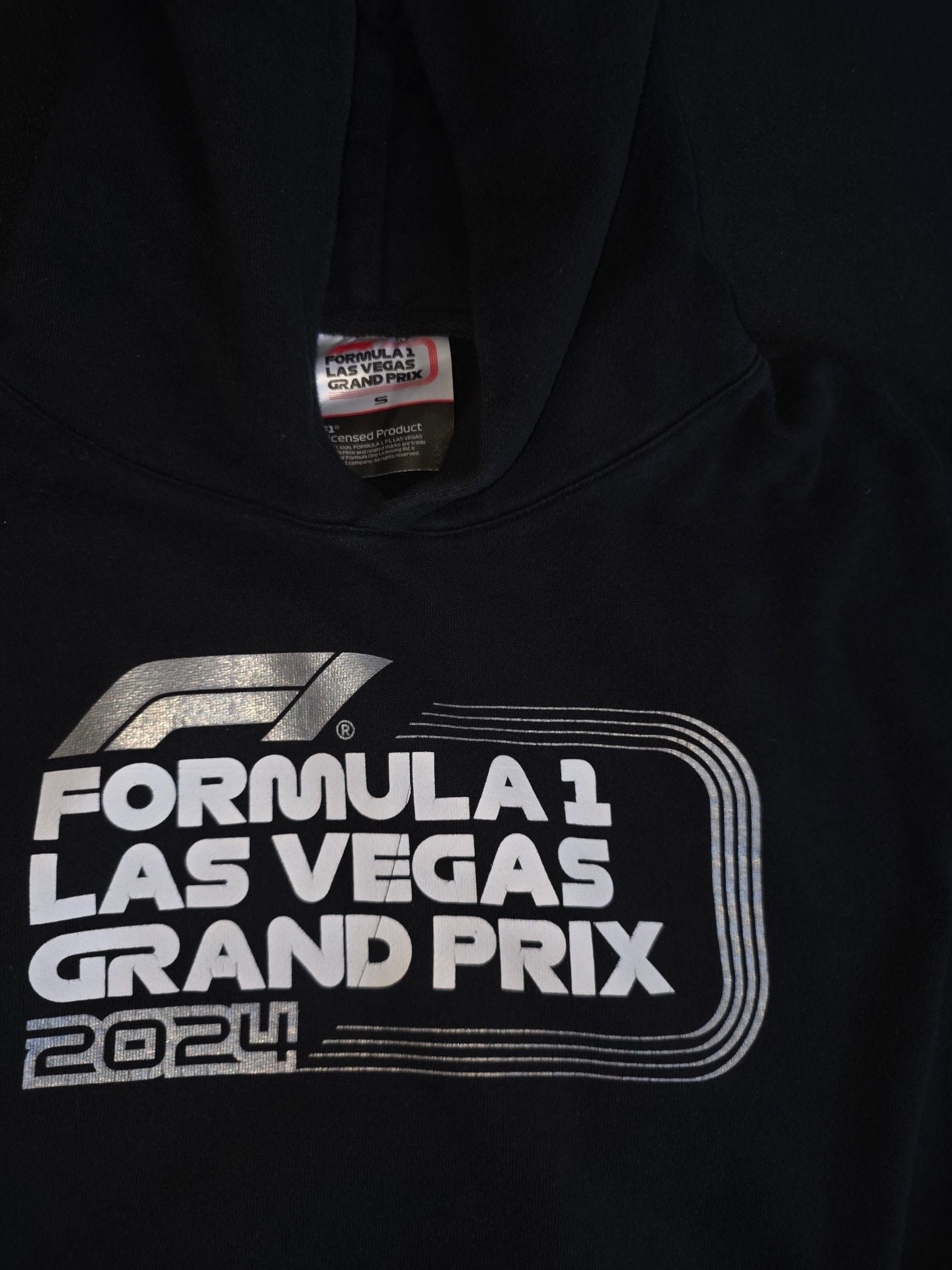 Formula 1 Las Vegas Grand Prix 2024 Hoodie Size S Black Licensed 2