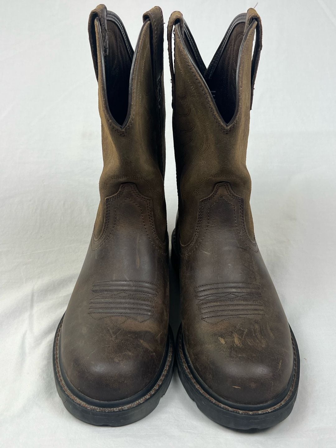 Ariat Groundbreaker Work Boots Brown Leather 3