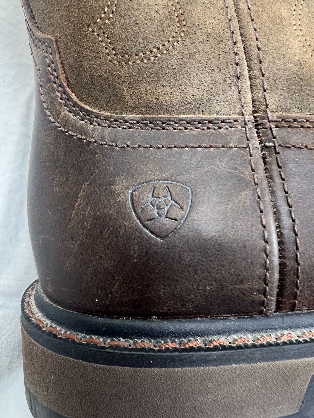 Ariat Groundbreaker Work Boots Brown Leather 9