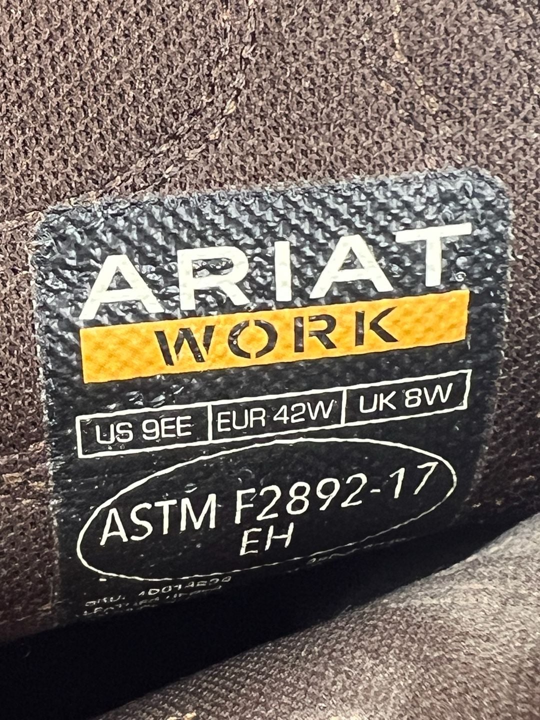 Ariat Groundbreaker Work Boots Brown Leather 12