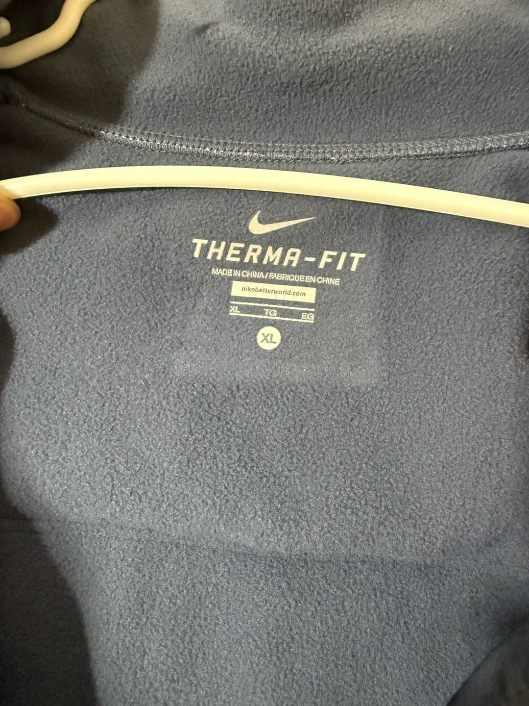 Nike Therma-FIT Hybrid Fleece Zip Jacket Size XL womens slate/navy Blue 4