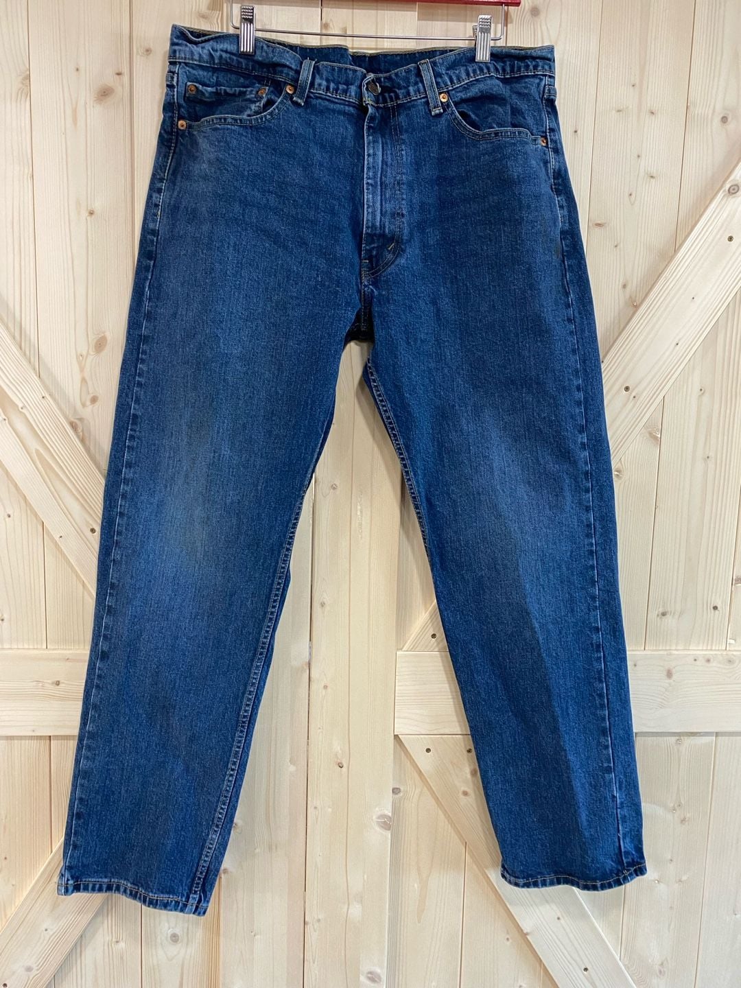 Levi's 505 Regular Fit Jeans 38x32 Blue Denim Straight Leg 2