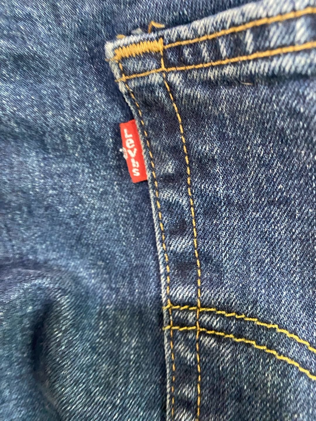 Levi's 505 Regular Fit Jeans 38x32 Blue Denim Straight Leg 6