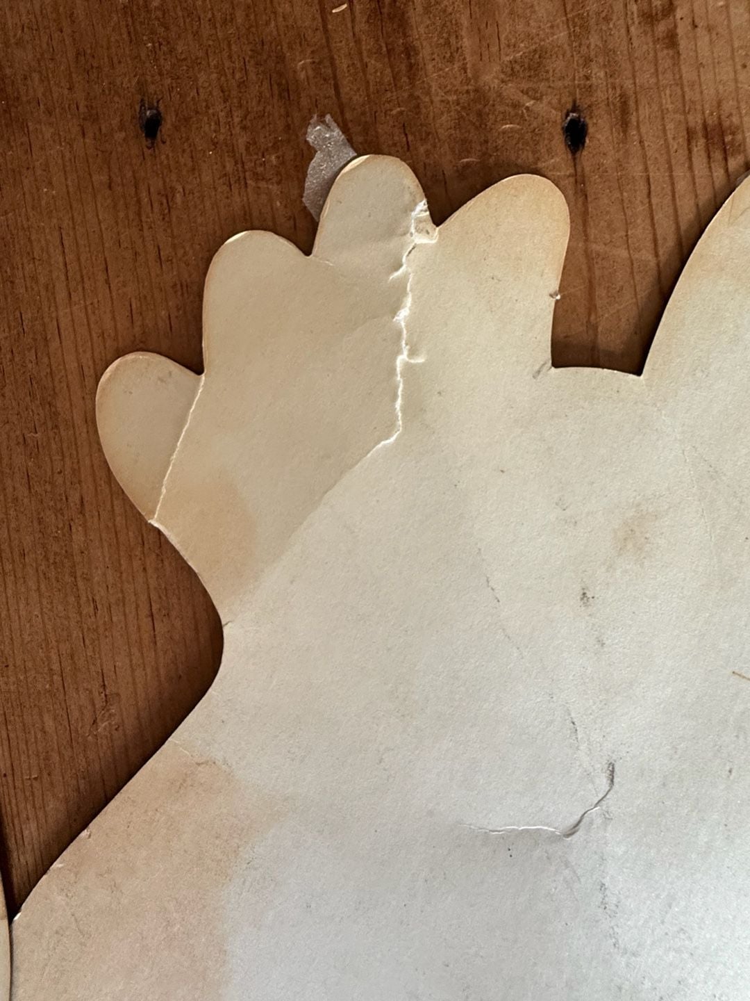 Vintage Beistle Glow In The Dark Ghost Cutouts - Set Of 2 5