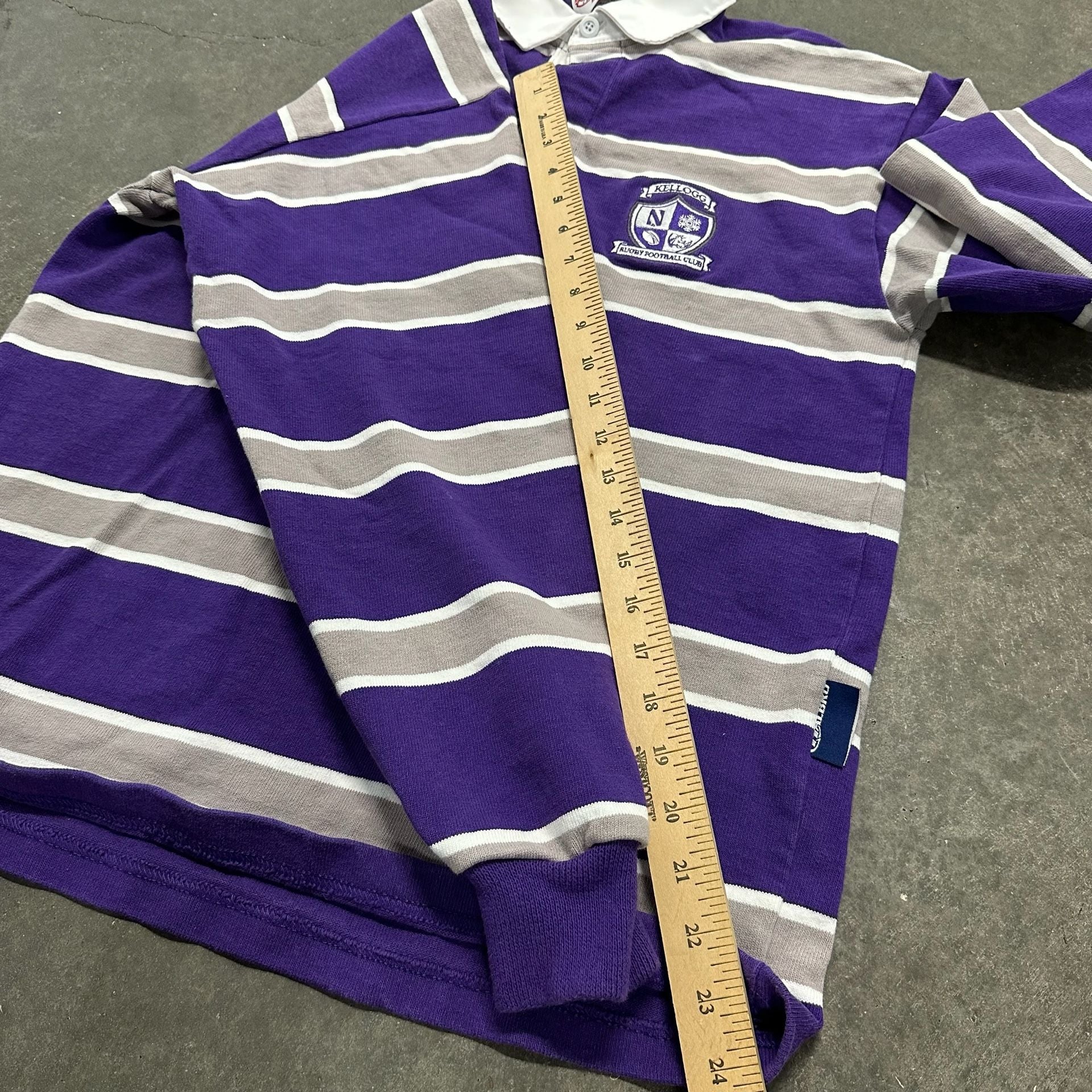 Vintage Barbarian Halbro Rugby Shirt Kellogg Rugby Club Made Canada Medium 9