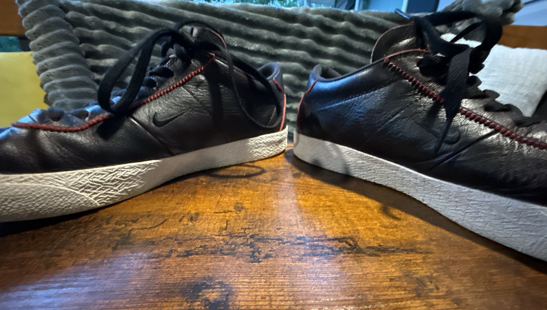 Nike SB Bruin Low x NBA Chicago Bulls Black Leather Sneakers 10
