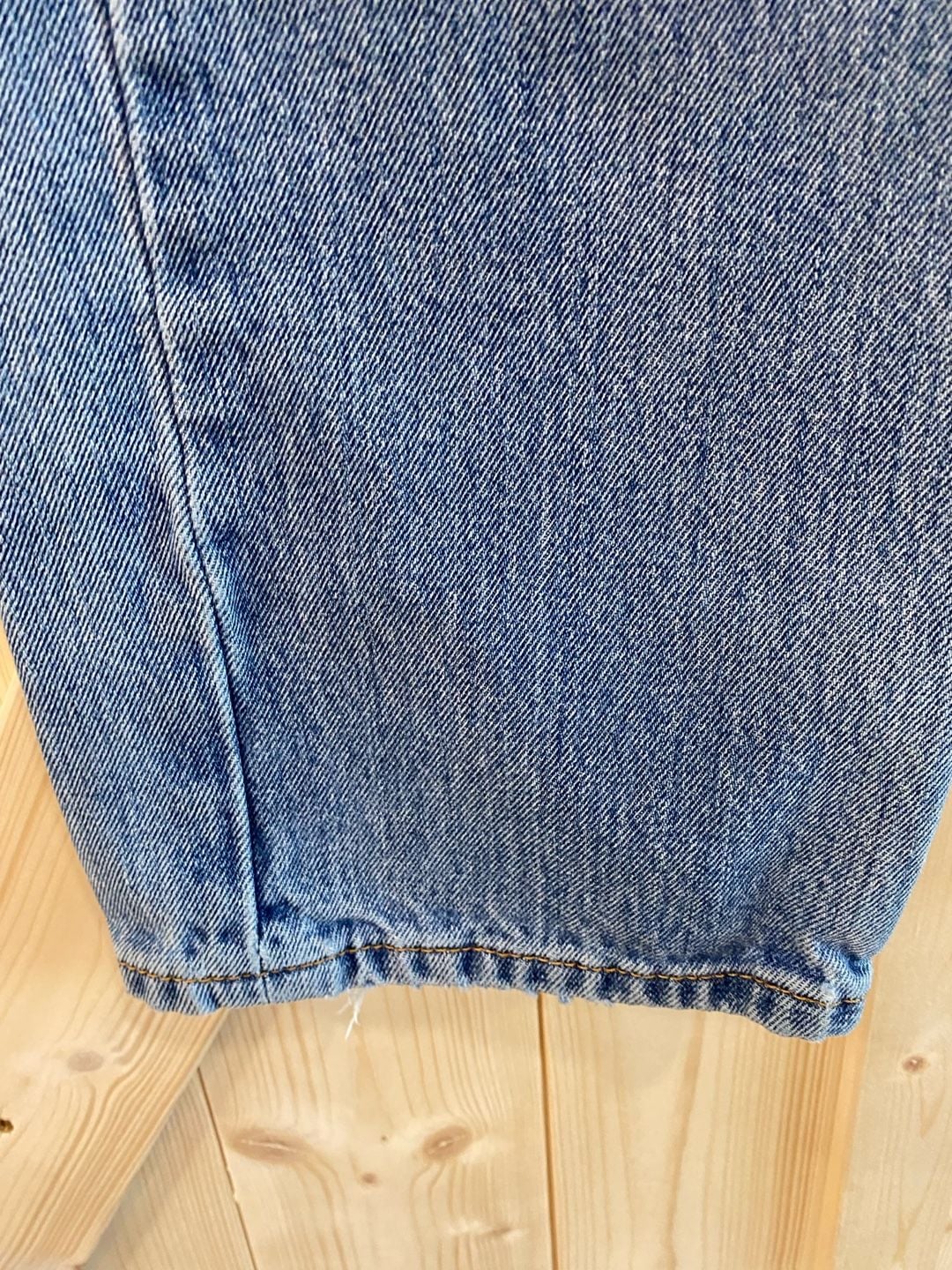Levi's 505 Regular Fit Jeans W34 L34 Blue Distressed Denim 3