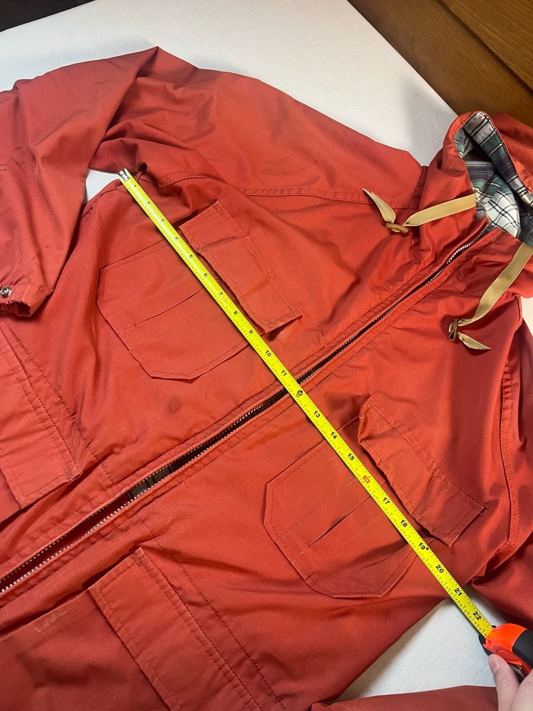 Woolrich Mountain Parka Jacket Small Red 60/40 Utility Coat Vintage 70s 5