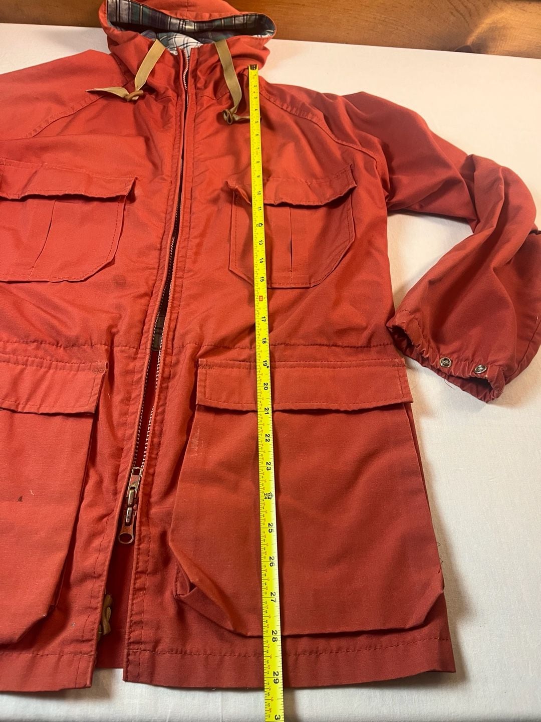 Woolrich Mountain Parka Jacket Small Red 60/40 Utility Coat Vintage 70s 6