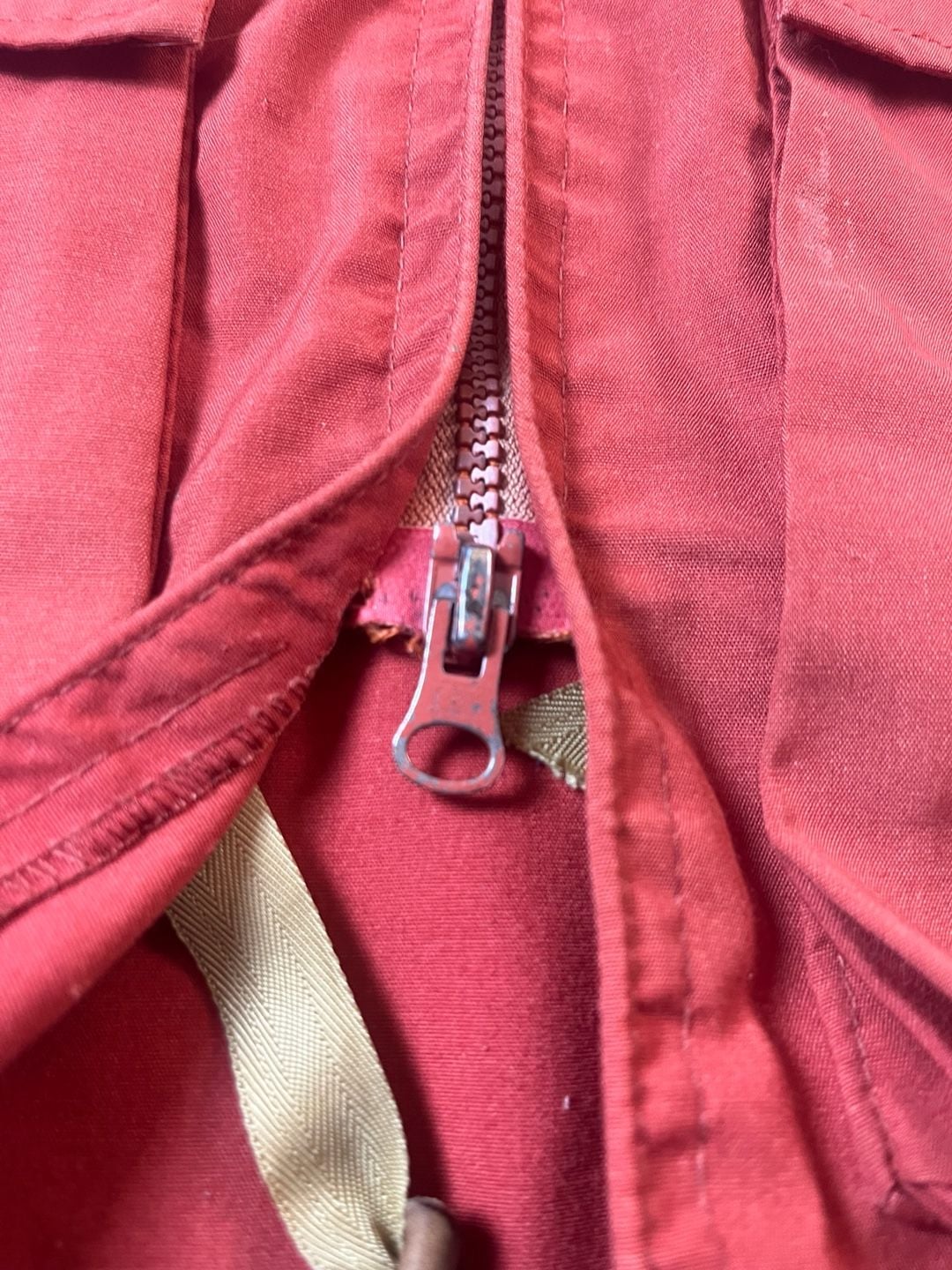 Woolrich Mountain Parka Jacket Small Red 60/40 Utility Coat Vintage 70s 10