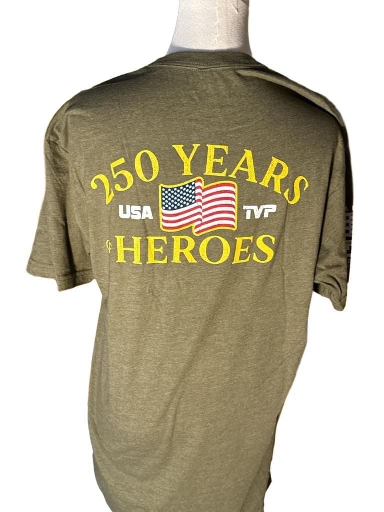Til Valhalla Project Liberty Since 1776 Graphic T-Shirt Olive Green 3
