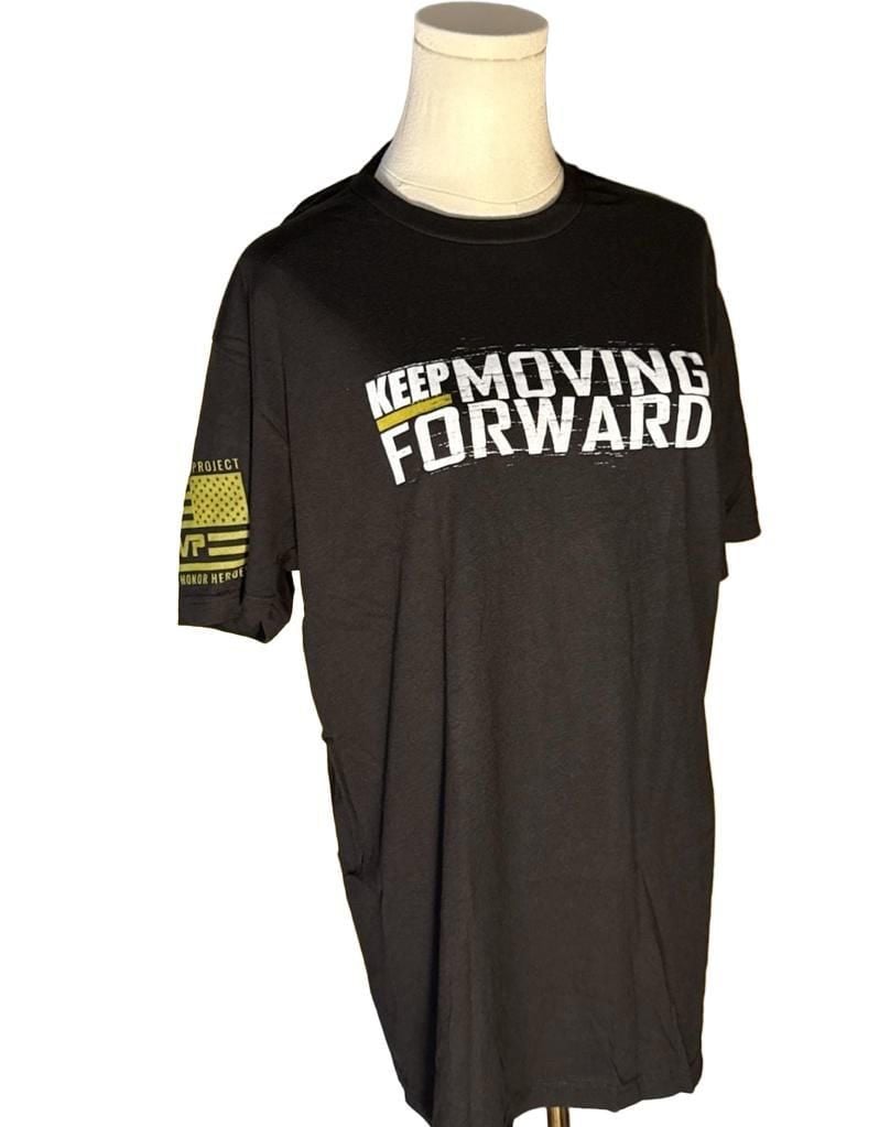 Til Valhalla Project Keep Moving Forward Graphic T-Shirt Black 2