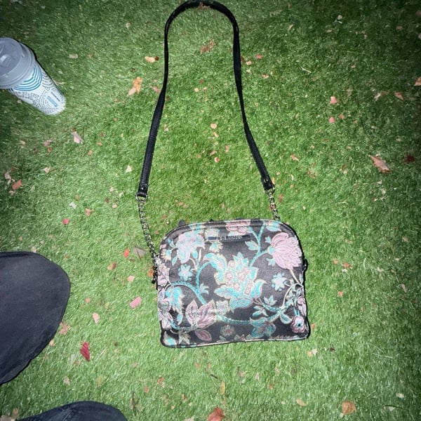 Steve Madden Floral Tapestry Crossbody Bag