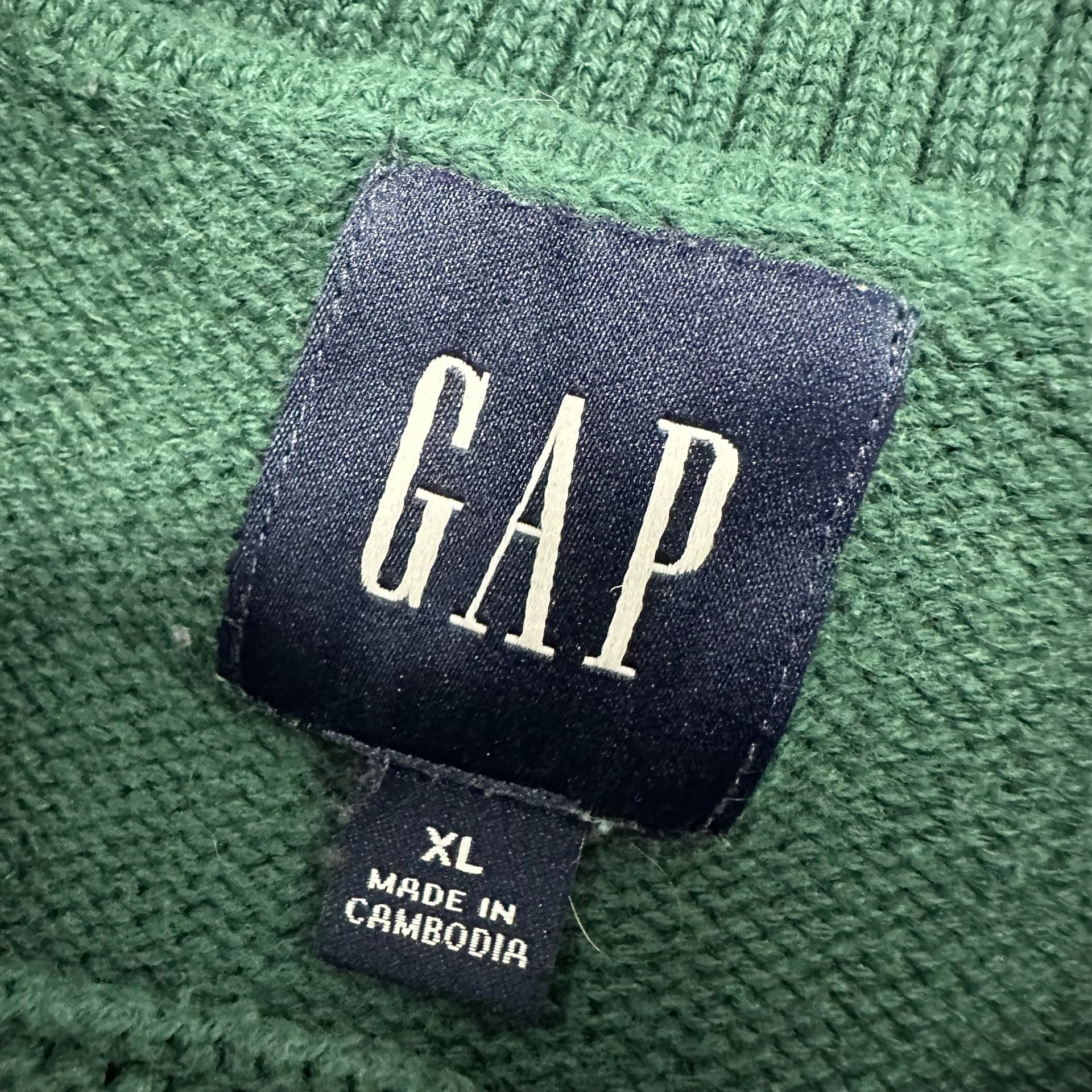 GAP 100% Cotton Crewneck Sweater XL Oversized Boxy Chunky Ribbed Knit 4
