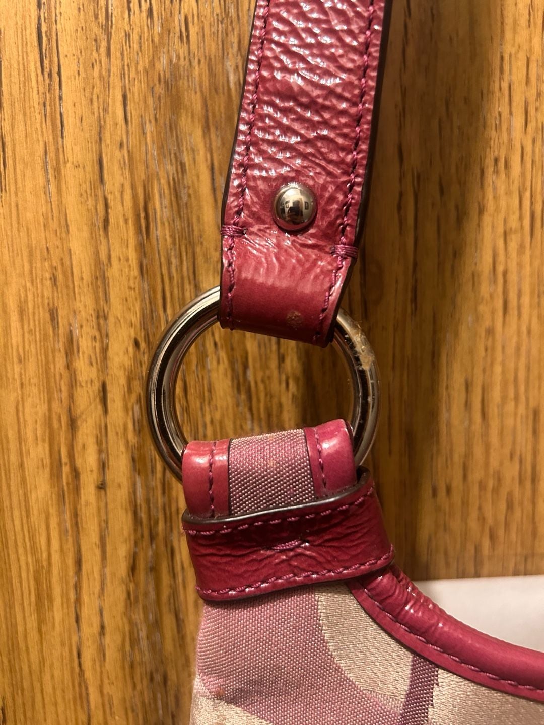 Coach Penelope Optic Signature Jacquard Hippie Crossbody Bag Plum F17479 7