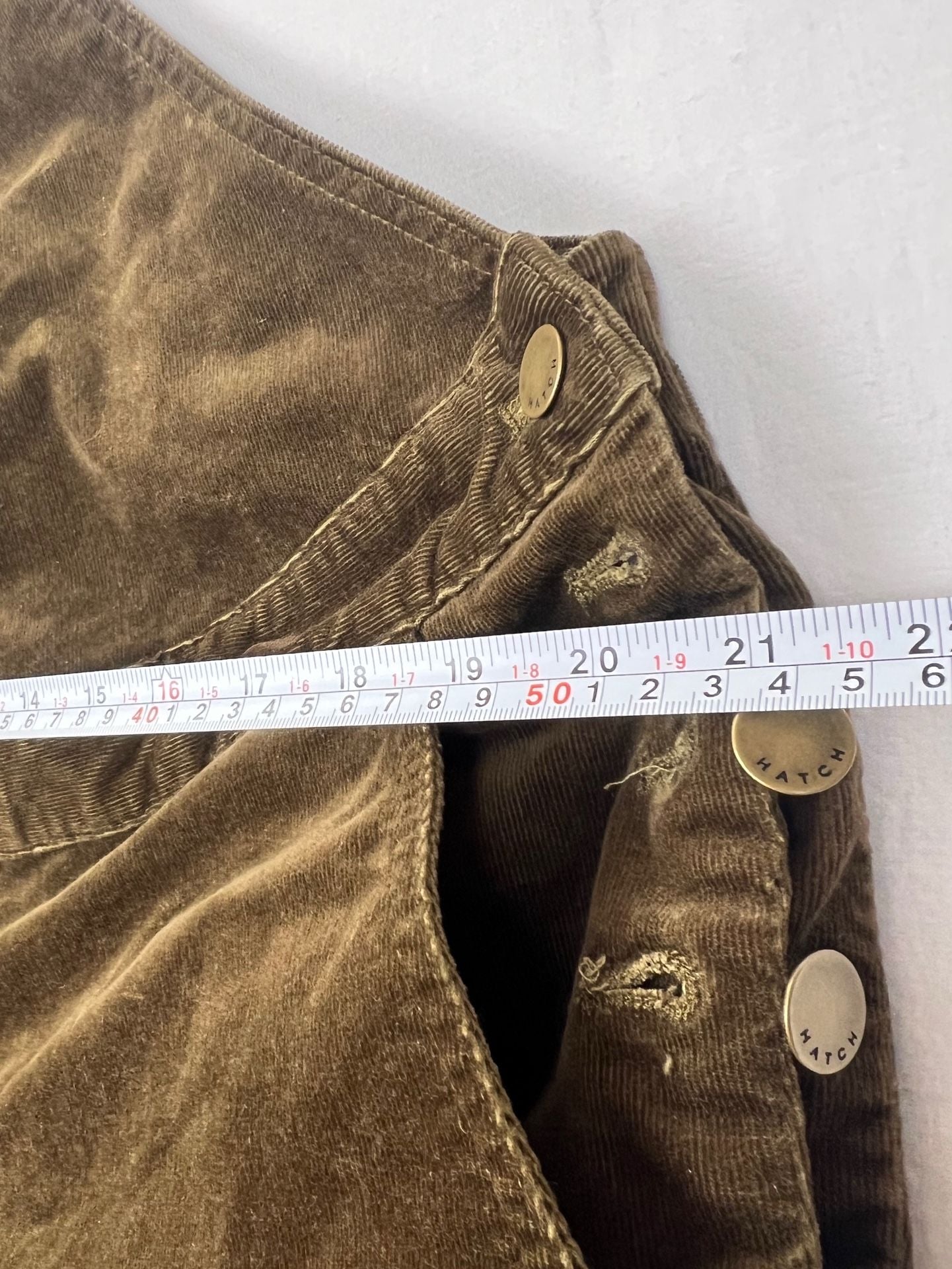 Hatch The Selma Cord Overall Brown Corduroy 8