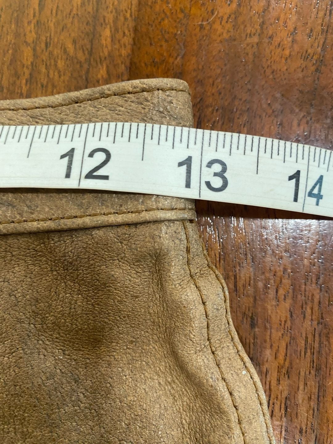B.E.S.T. Authentic Leather Skirt Size 7 Brown Vintage Pencil 9