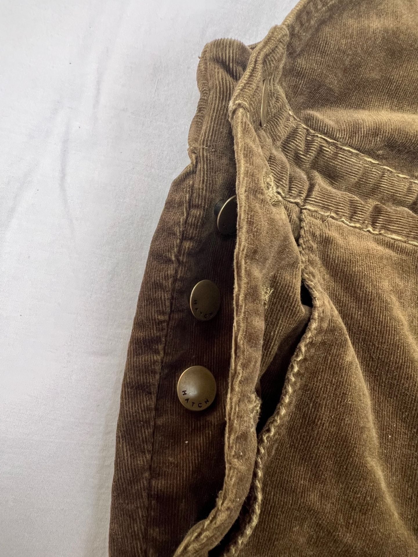 Hatch The Selma Cord Overall Brown Corduroy 9
