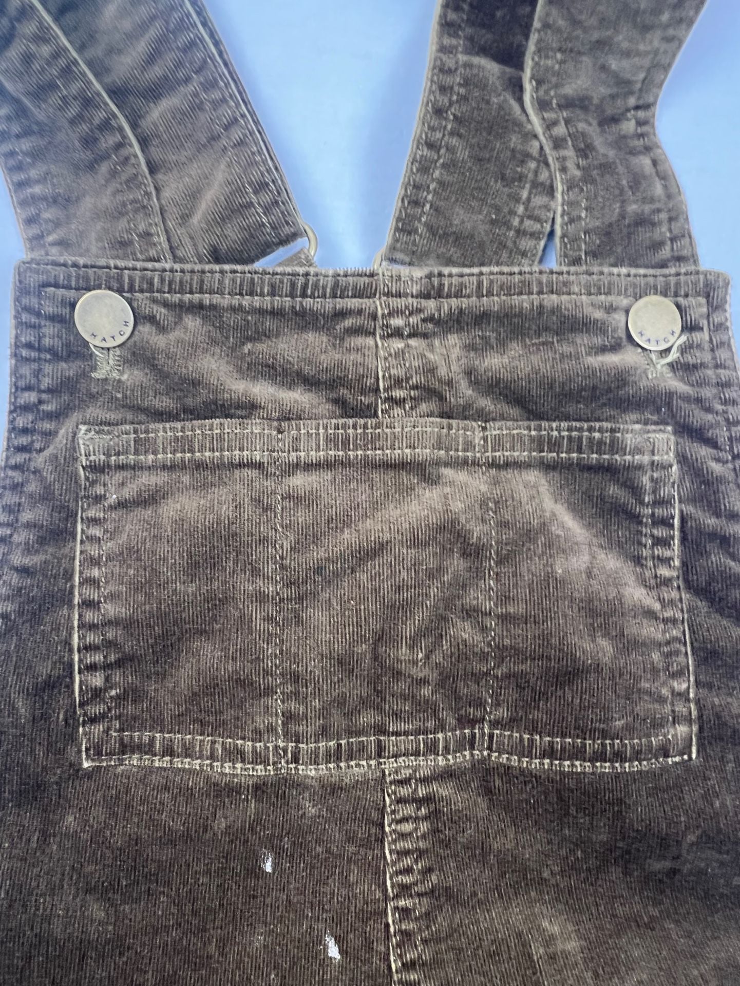 Hatch The Selma Cord Overall Brown Corduroy 11