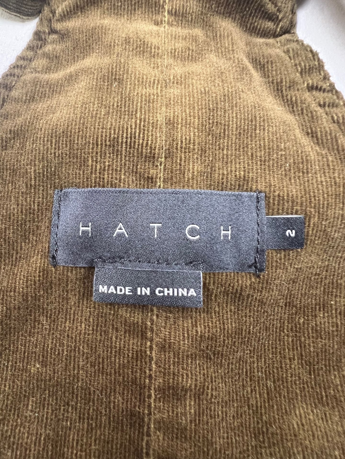 Hatch The Selma Cord Overall Brown Corduroy 12