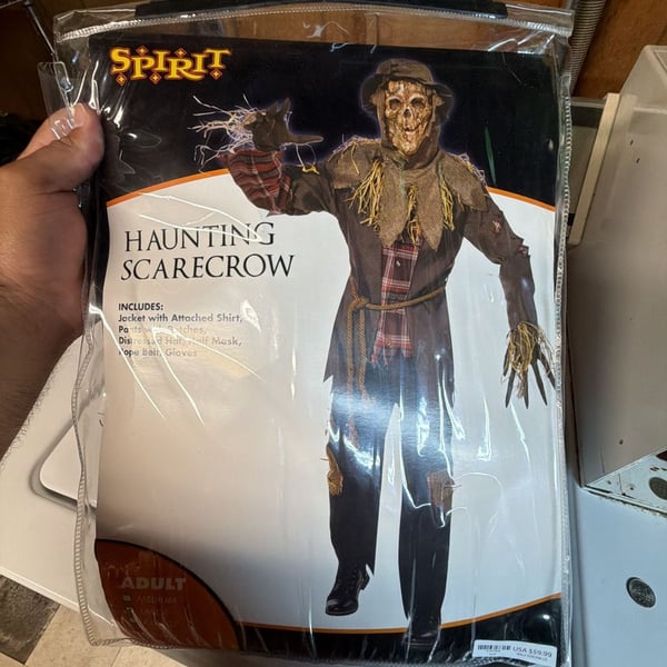 Spirit Halloween Haunting Scarecrow Costume Size Large