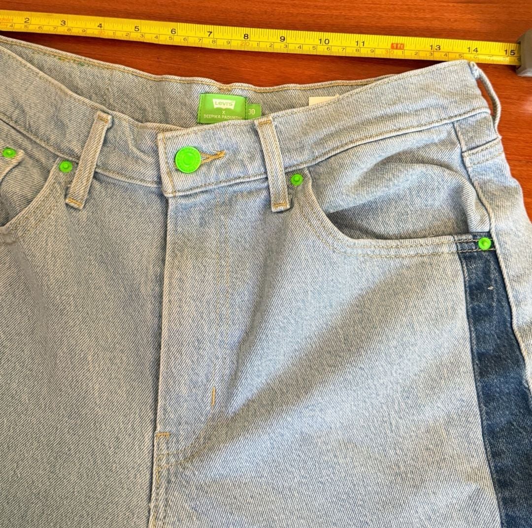 Levi's x Deepika Padukone Jeans Size 30 Two Tone Denim 4
