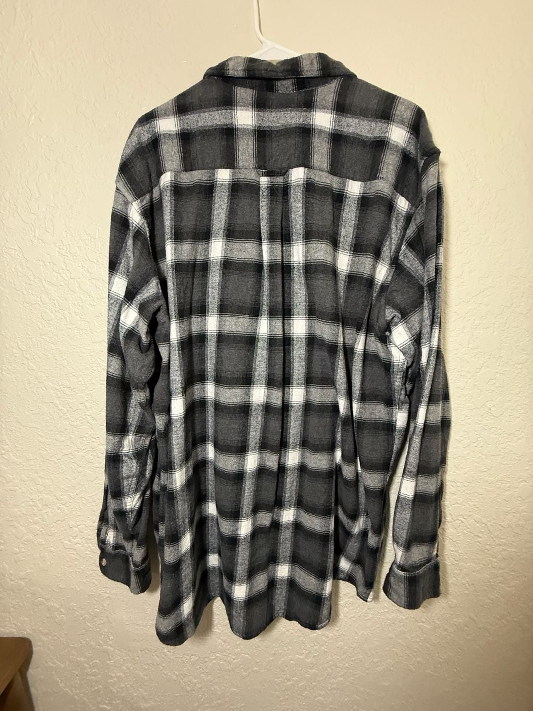 RedHead Brand Co. Plaid Flannel Button Down Shirt Size 2XLT Black White 7