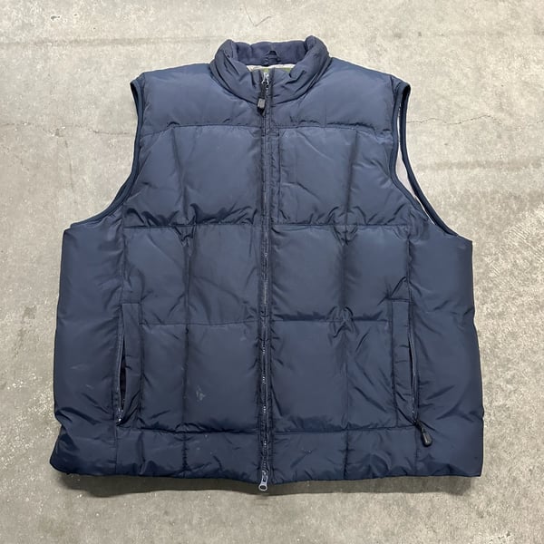Eddie Bauer Goose Down Puffer Vest XL Quilted Outdoor Hiking Vintage Style