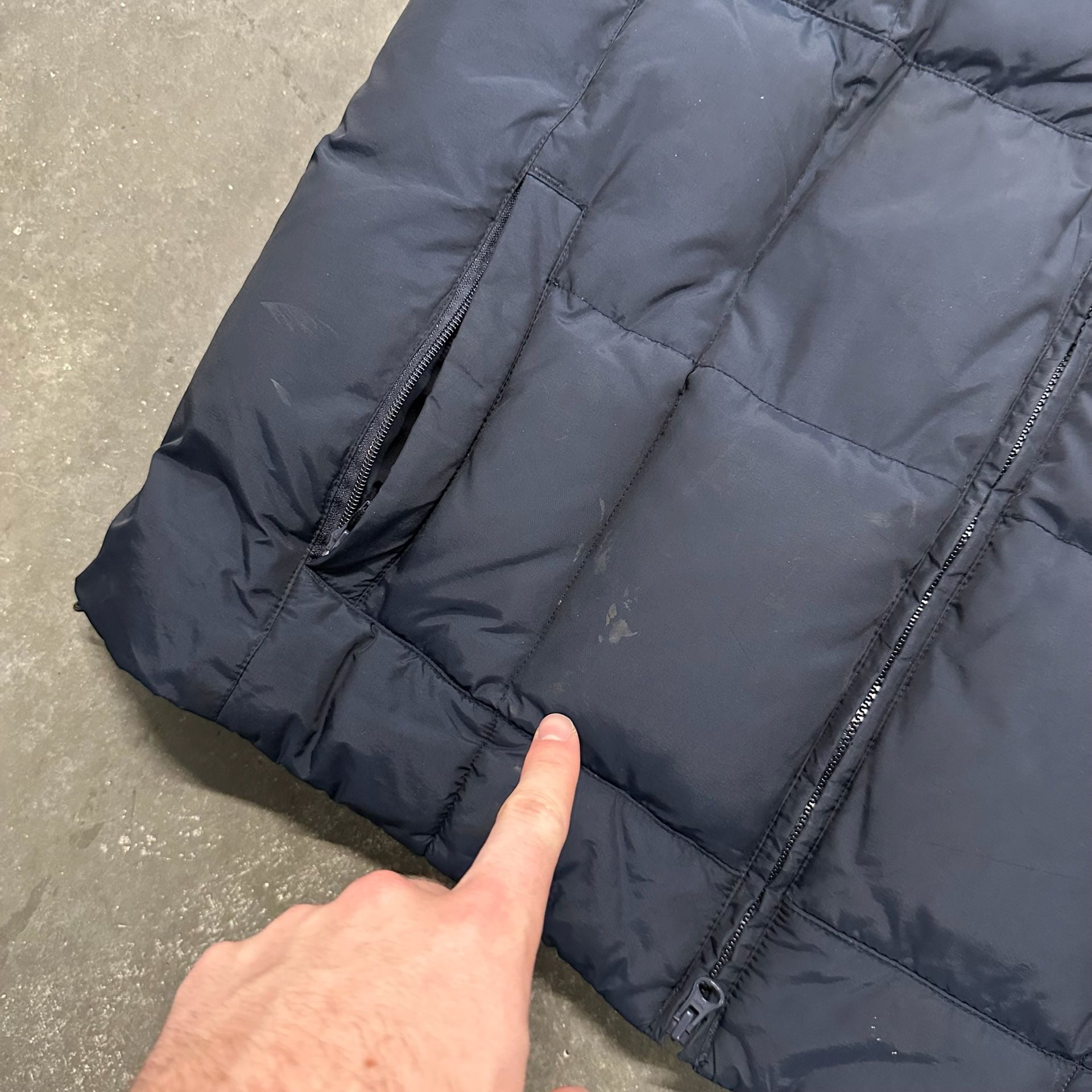 Eddie Bauer Goose Down Puffer Vest XL Quilted Outdoor Hiking Vintage Style 7