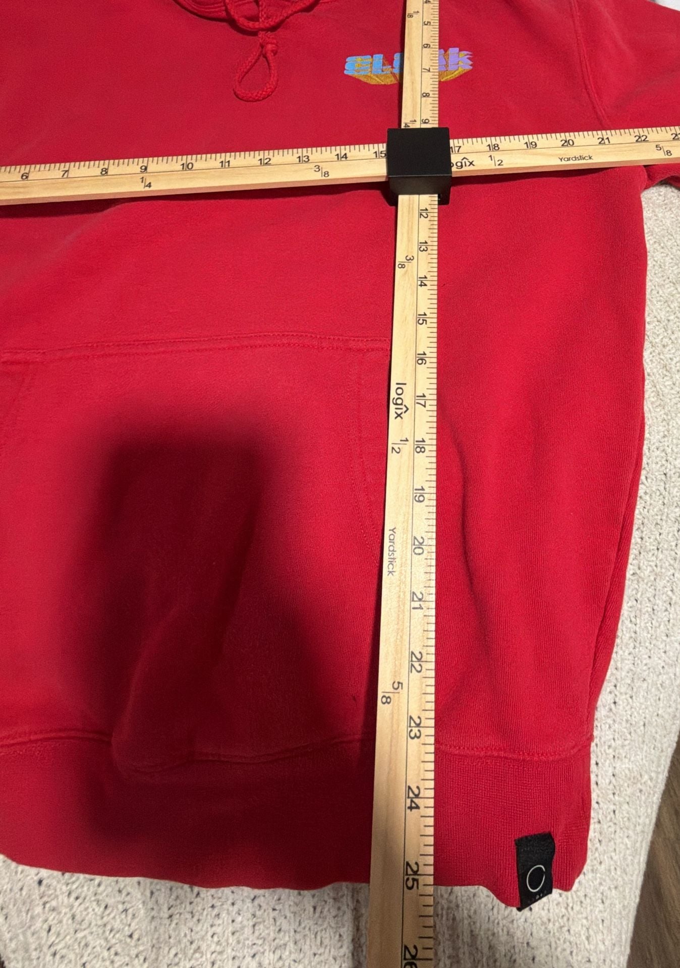 Cloak Hoodie Size M Red Cotton Blend Graphic Pullover 6