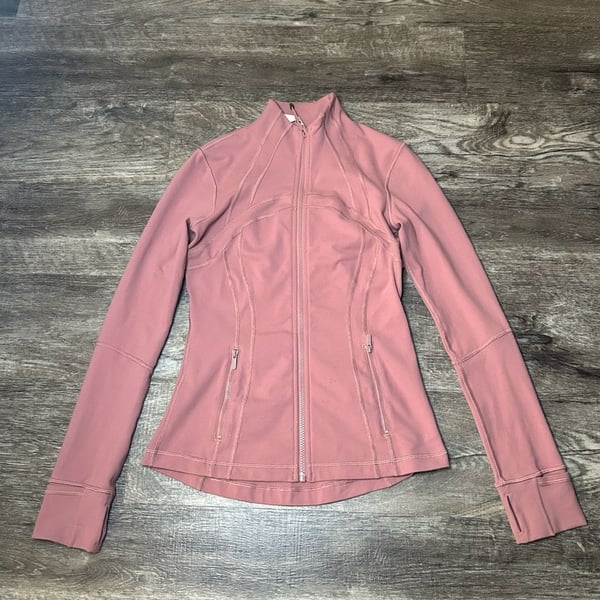Lululemon Define Jacket Luon Size 6 Pink Full Zip Athletic