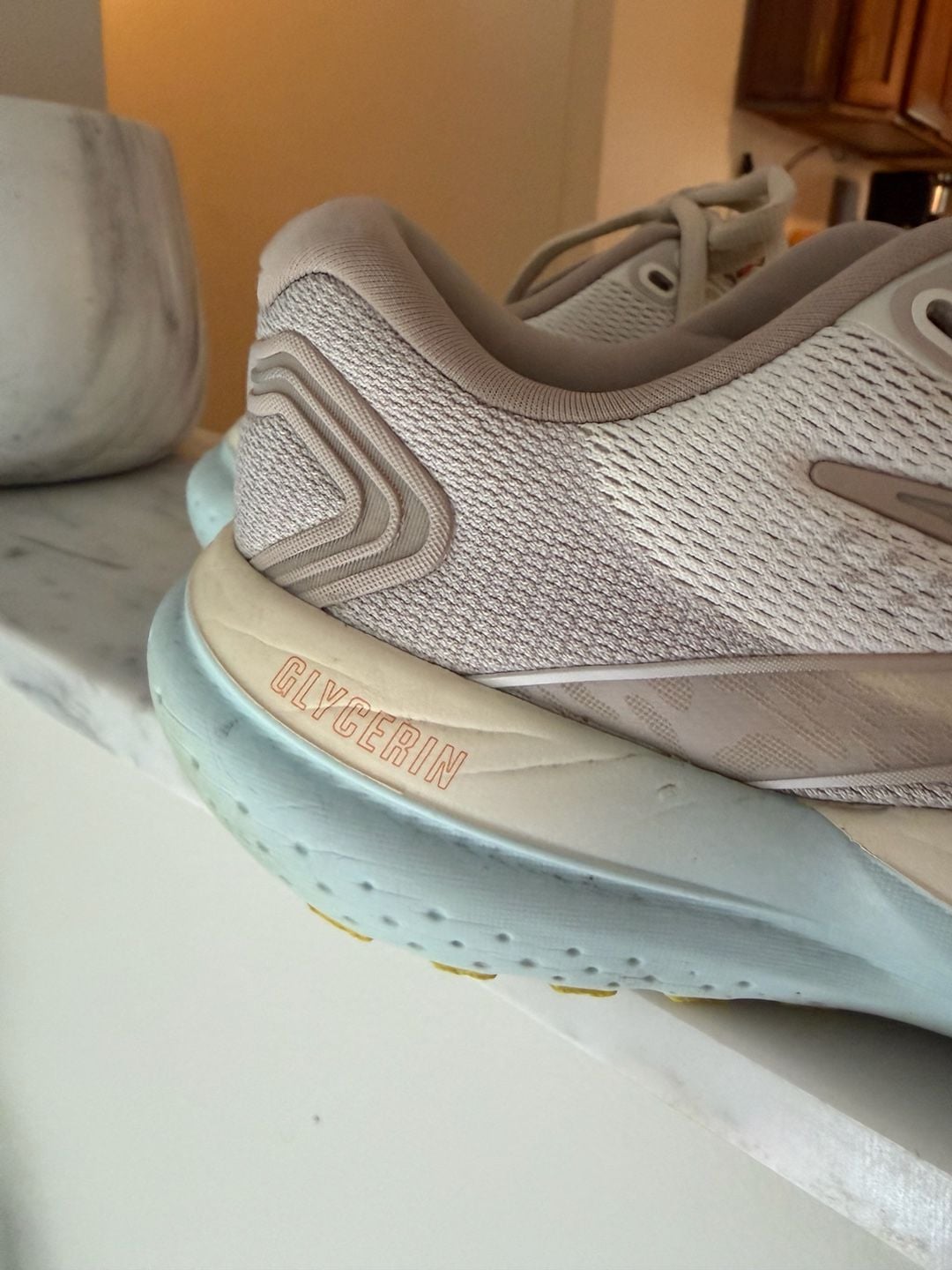 Brooks Glycerin 21 Running Shoes Coconut Aqua Autumn Sunset 3