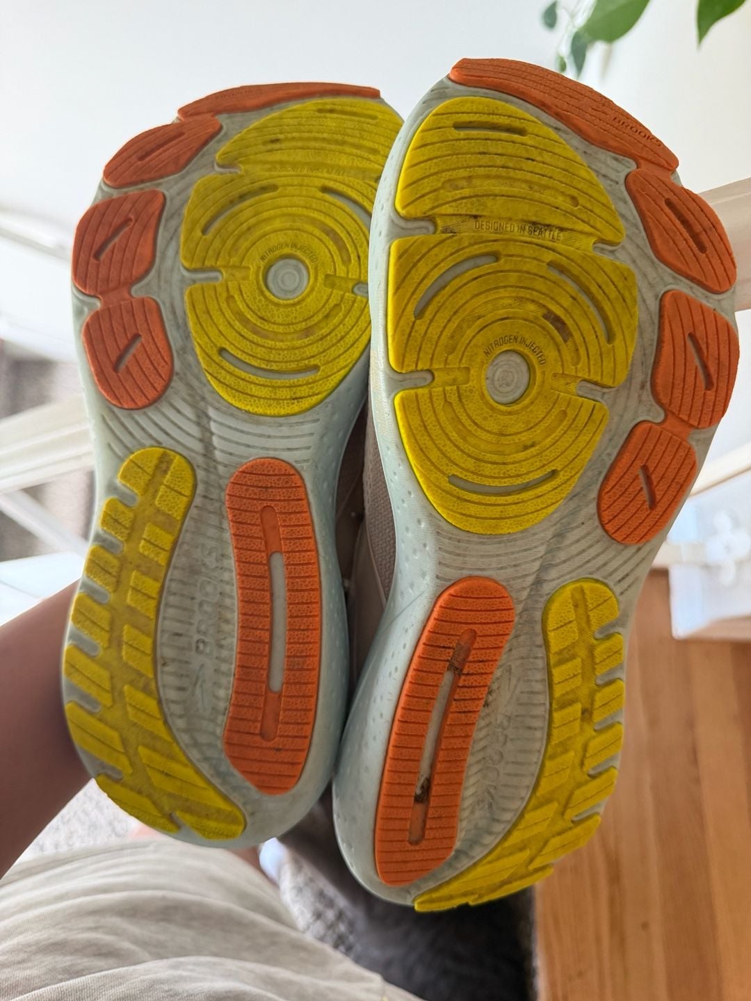Brooks Glycerin 21 Running Shoes Coconut Aqua Autumn Sunset 5