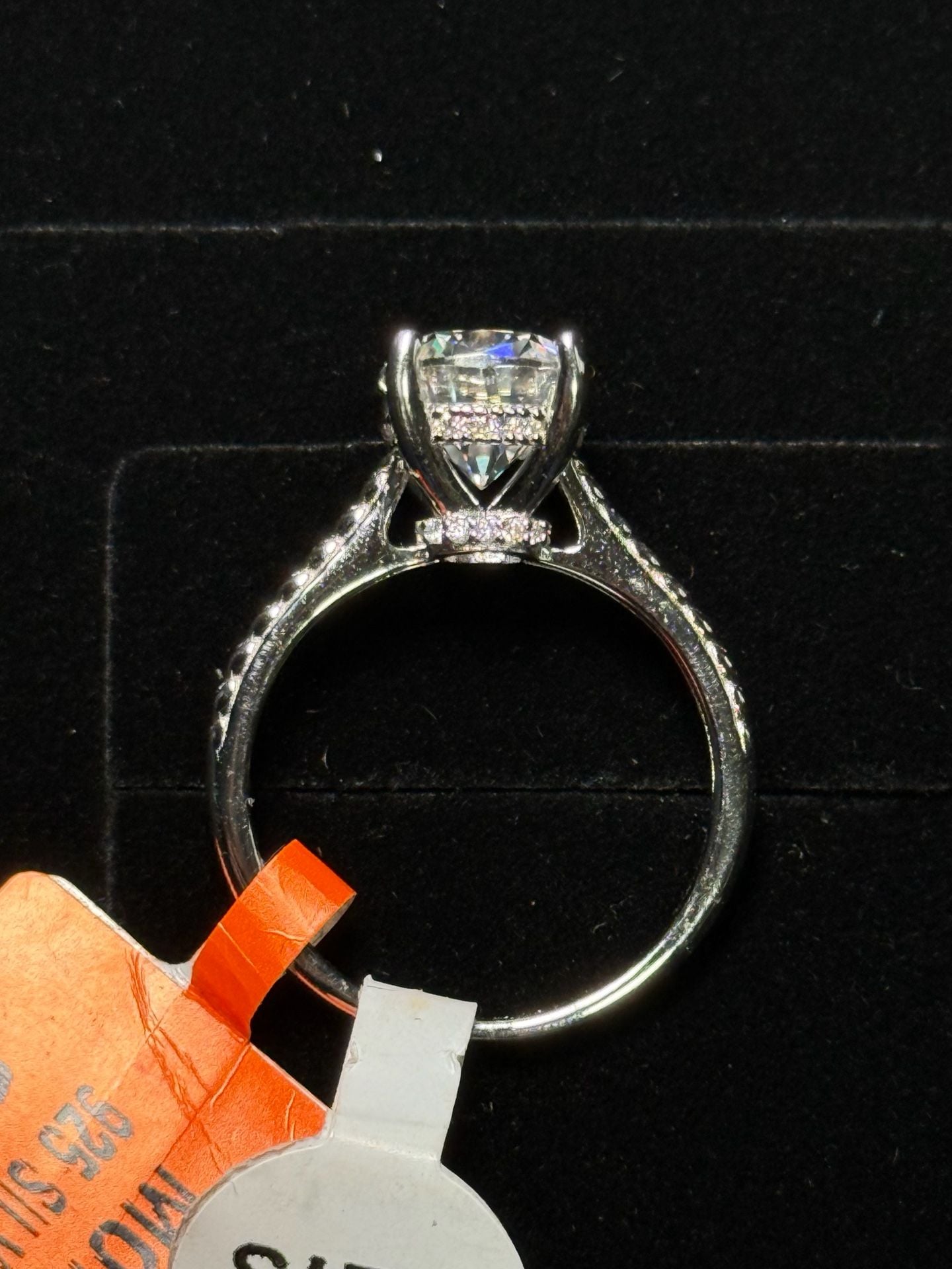 Moissanite Cushion Cut Ring Size 7 925 Silver 2.0CTW 3