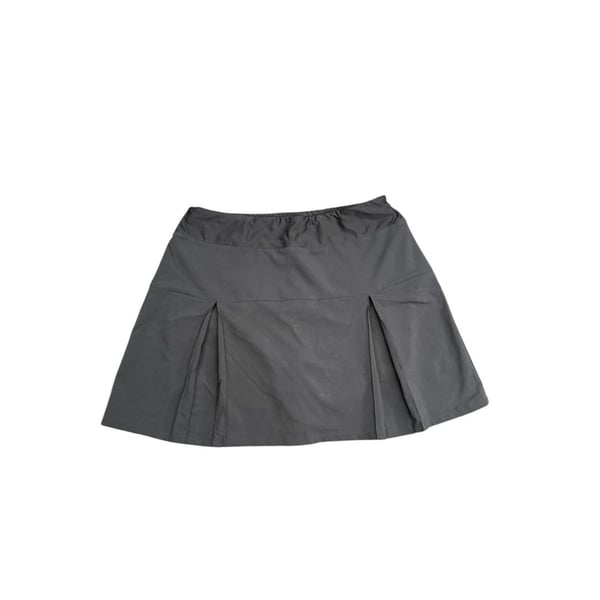 Lands' End Active Skort Size M Black Pleated Athletic Tennis