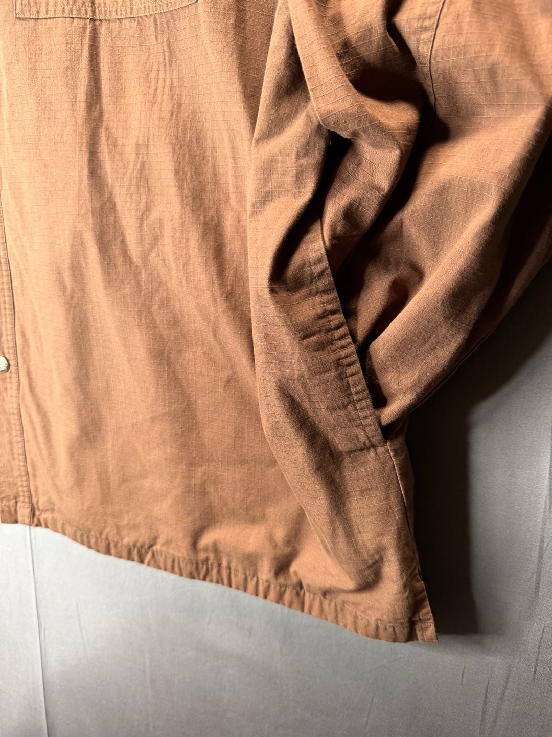 Harley-Davidson Long Sleeve Button-Up Shirt Size 5XL Brown Ripstop Embroidered 11